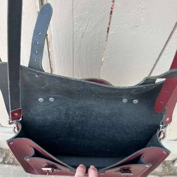 The Cambridge Satchel Company Crossbody Bag Oxblood Made in England - Picture 11 of 16